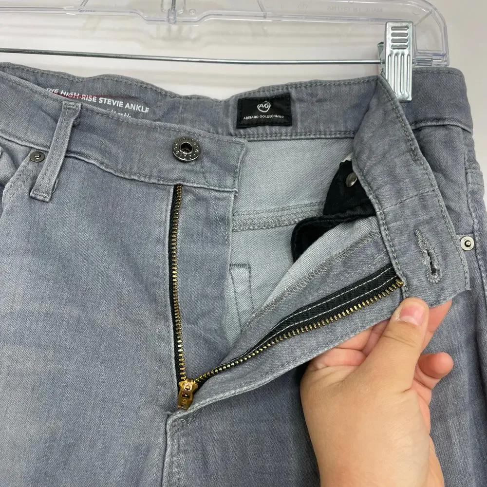 AG Adriano Goldschmied The High-Rise Stevie Ankle slim straight ankle size 27R